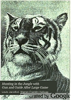 Hunting in the jungle with gun and guide after large game; adapted from 