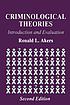 Criminological theories by Ronald L Akers