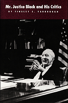 Mr. Justice Black and his critics