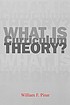 What is Curriculum theory? by William F Pinar