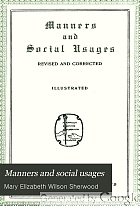 Manners and social usages.