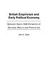British empiricism and early political economy... 著者： John A Taylor