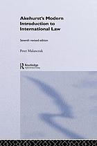 Akehurst's modern introduction to international law