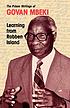 Learning from Robben Island : the prison writings... von Govan Mbeki