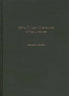 Afro-Cuban literature : critical junctures