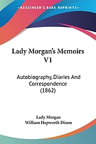 Lady Morgan's memoirs autobiography, diaries and correspondence