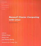 Beowulf cluster computing with Linux