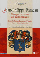 Jean-Philippe Rameau, catalogue thématique des œuvres musicales