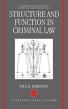 Structure and function in criminal law