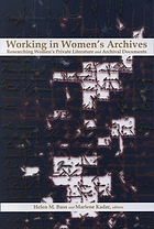Working in women's archives : researching women's private literature and archival documents