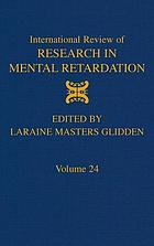 International review of research in mental retardation vol. 24
