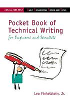 Pocket book of technical writing for engineers and scientists