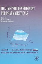 HPLC method development for pharmaceuticals