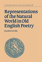 Representations of the natural world in Old English poetry