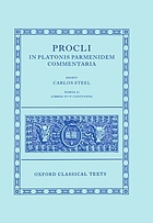 Procli In Platonis Parmenidem commentaria