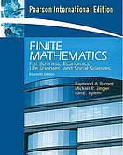 Finite mathematics for business, economics, life sciences, and social sciences