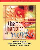 Classroom instruction that works : research-based strategies for increasing student achievement