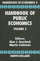 Handbook of public economics