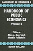Handbook of public economics