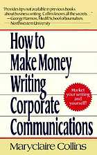 How to make money writing corporate communications