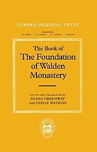 The book of the foundation of Walden Monastery