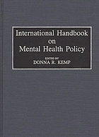 International handbook on mental health policy