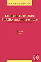 Emulsions: structure stability and interactions