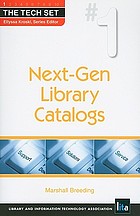 Next-gen library catalogs