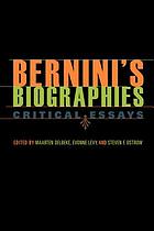 Bernini's biographies : critical essays