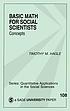 Basic math for social scientists : concepts by Timothy M Hagle