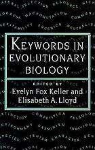 Keywords in evolutionary biology