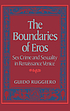 The boundaries of eros : sex crime and sexuality in Renaissance Venice