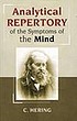 Analytical repertory of the symptoms of the mind 著者： Constantine Hering