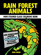 Rain forest animals : stained glass coloring book