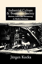 Industrial culture and bourgeois society : business, labor, and bureaucracy in modern Germany
