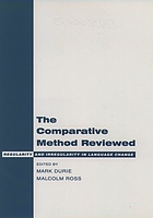 The comparative method reviewed : regularity and irregularity in language change