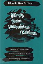 Philosophy, rhetoric, literary criticism : (inter)views