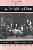 A taste for comfort and status : a bourgeois family in eighteenth-century France