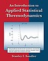 An introduction to applied statistical thermodynamics by  Stanley I Sandler 