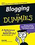 Blogging for dummies