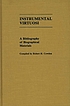 Instrumental virtuosi : a bibliography of biographical... door Robert H Cowden