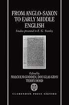 From Anglo-Saxon to early middle English : studies presented to E.G. Stanley
