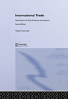 International trade : new patterns of trade, production & investment