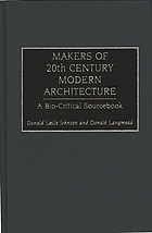 Makers of 20th century modern architecture : a bio-critical sourcebook