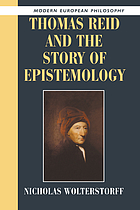 Thomas Reid and the story of epistemology