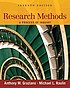 Research methods : a process of inquiry by  Anthony M Graziano 