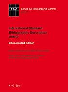 International Standard Bibliographic Description (ISBD)