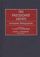 Ten precisionist artists : annotated bibliographies