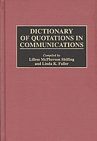 Dictionary of quotations in communications