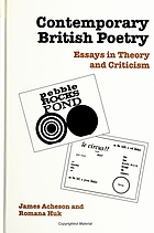 Contemporary British poetry : essays in theory and criticism